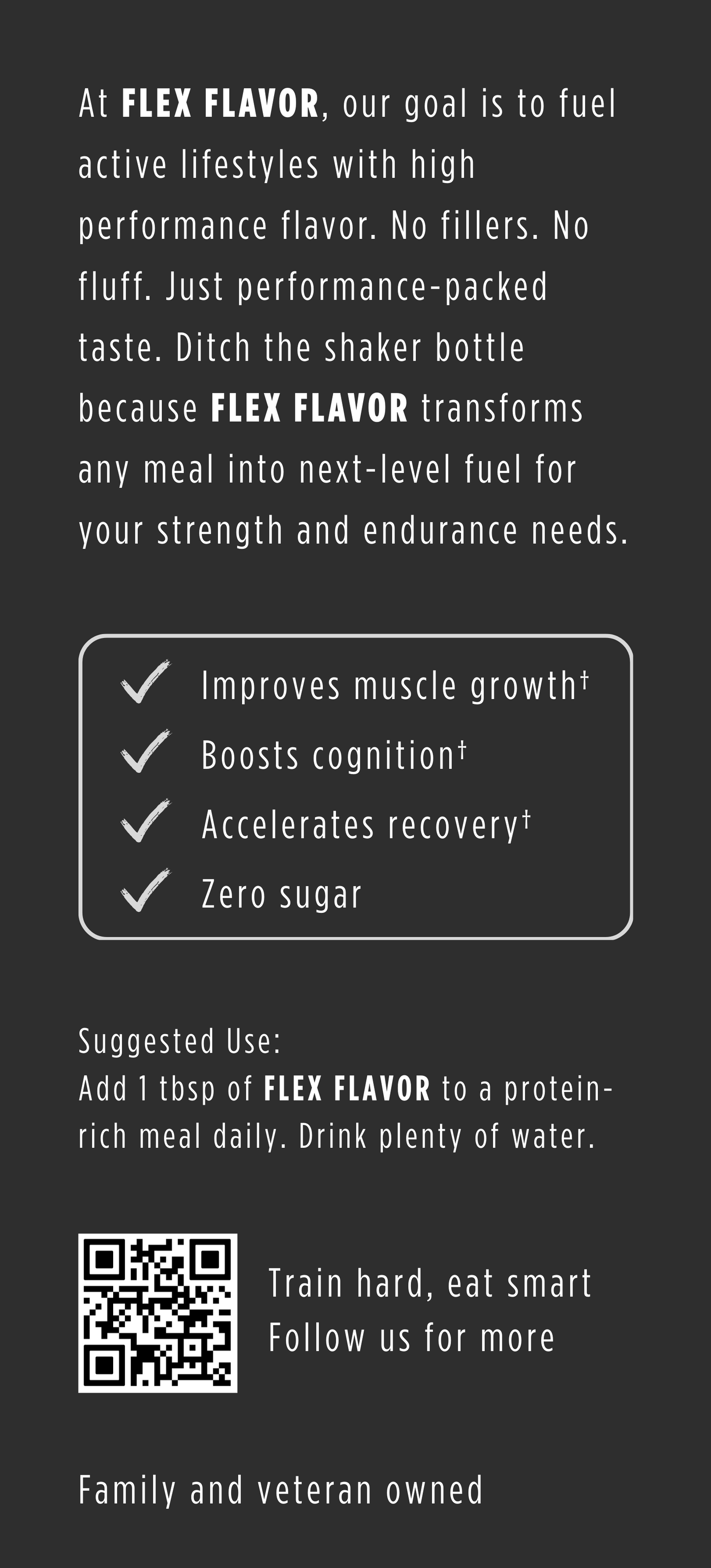 Flex Flavor supplement seasoning benefits