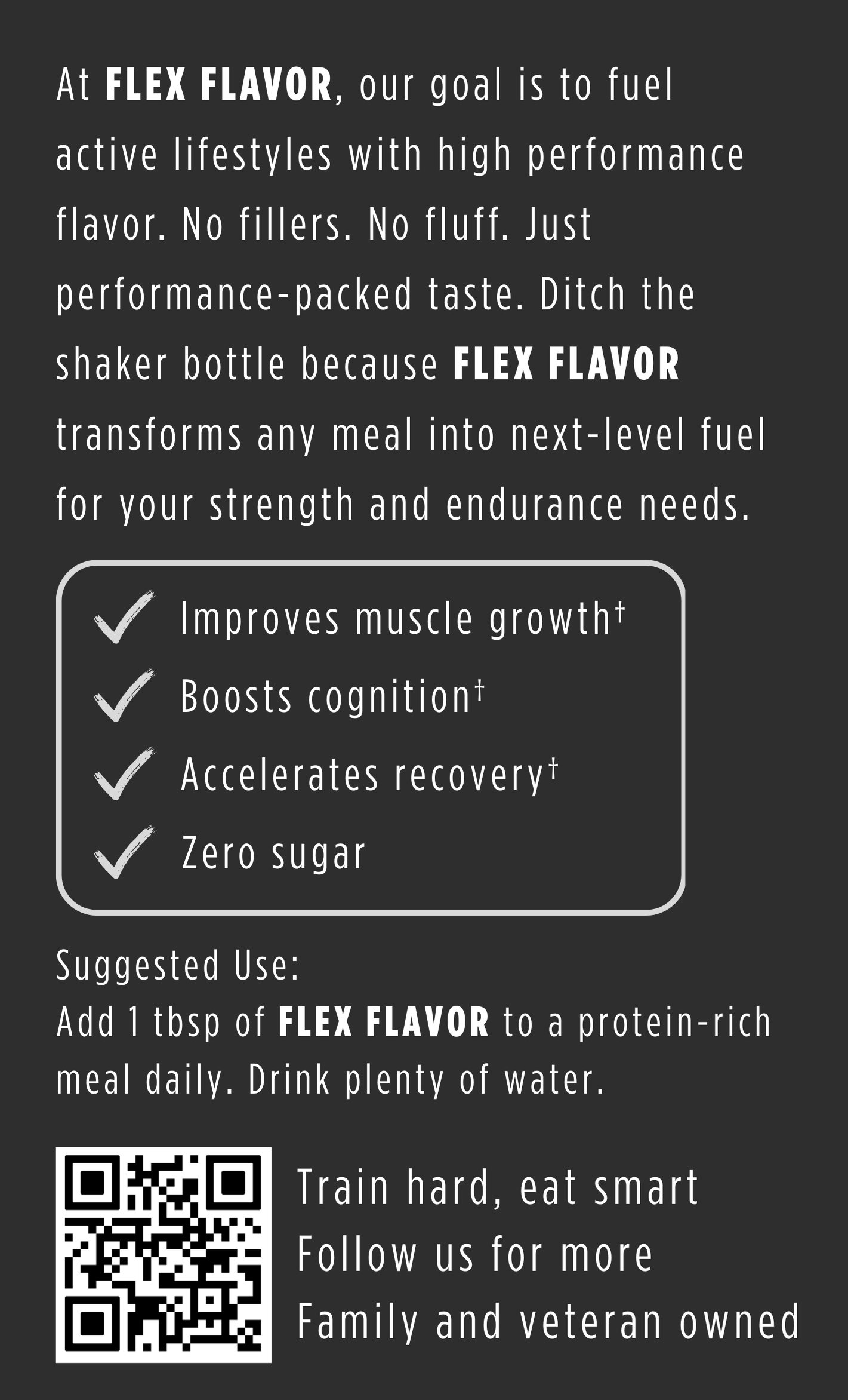 Flex Flavor supplement seasoning product benefits