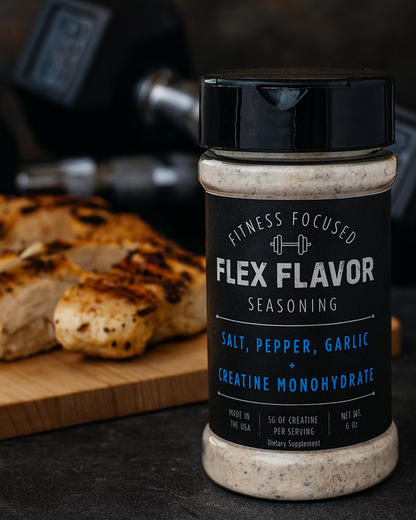 Flex Flavor Creatine Supplement Seasoning Salt Pepper Garlic product