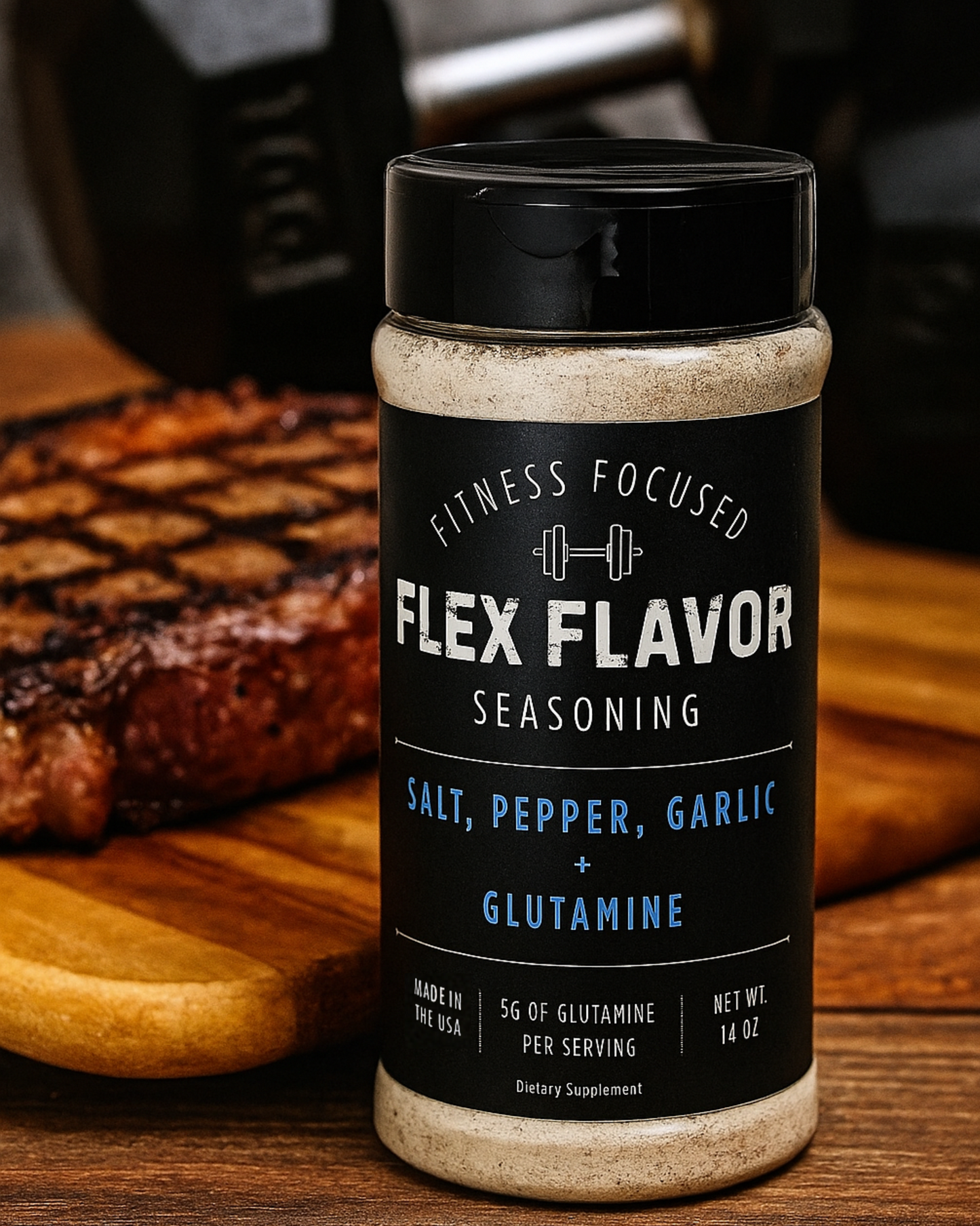 Flex Flavor Glutamine Supplement Seasoning Salt Pepper Garlic product